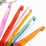9-Piece Acrylic Crochet Hook Set 3mm–12mm