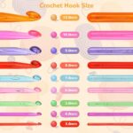9-Piece Acrylic Crochet Hook Set 3mm–12mm