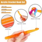 9-Piece Acrylic Crochet Hook Set 3mm–12mm