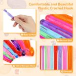 9-Piece Acrylic Crochet Hook Set 3mm–12mm