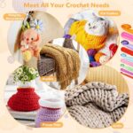 9-Piece Acrylic Crochet Hook Set 3mm–12mm