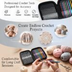 22-Piece Crochet Hook Set with Zipper Case