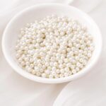 Ivory White Pearl Beads 4mm & 6mm Round ABS Spacer Beads for Jewelry Making