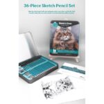 Keep Smiling Sketch & Draw Set 36 Pieces with Notebook